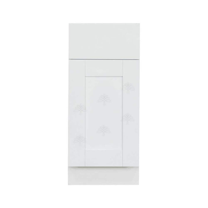 LIFEART CABINETRY Anchester Assembled 18x34.5x24 in. Base Cabinet with 1 Door and 1 Drawer in Classic White