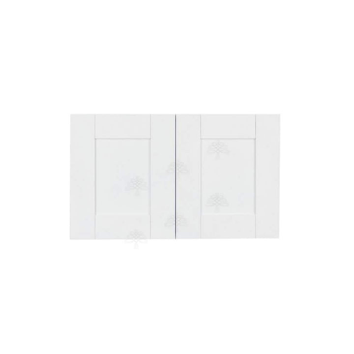 LIFEART CABINETRY Anchester Assembled 36x15x12 in. 2-Door Wall Cabinet with no Shelf in Classic White