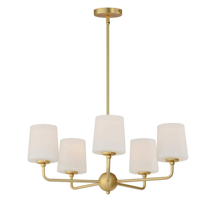 Maxim Lighting Bristol 5-Light Brass Chandelier, 34 in. Wide