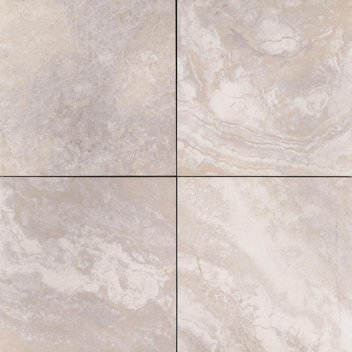 MSI Argento Travertino 2 cm. x 24 in. x 24 in. Matte Porcelain Stone Look Paver Tile (2 Pieces/8 sq. ft. / case)