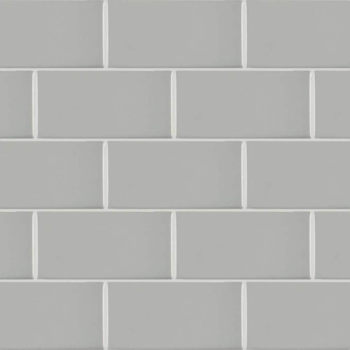 Daltile Restore 3 in. x 6 in. Glazed Ceramic Ash Gray Subway Wall Tile (12.5 sq. ft. per Case)