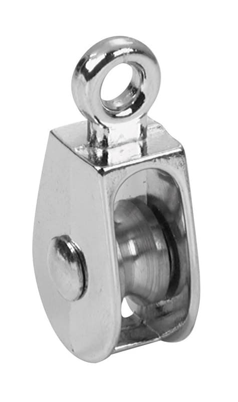 Campbell 1 in. Nickel Copper Ridge Eye Single Eye Pulley