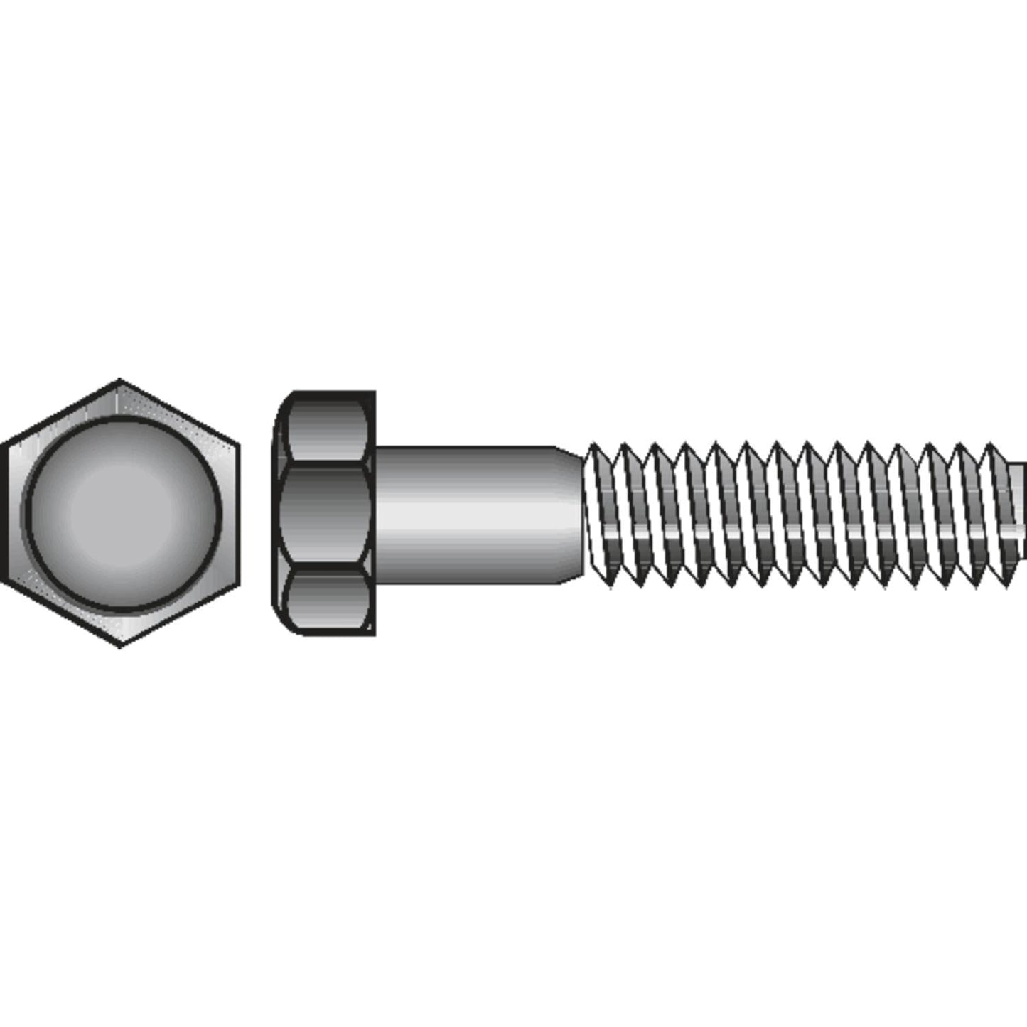 Hillman 5/8 in. Dia x 3 in. L Hot-Dipped Galvanized Steel Hex Bolt, 25-Pack