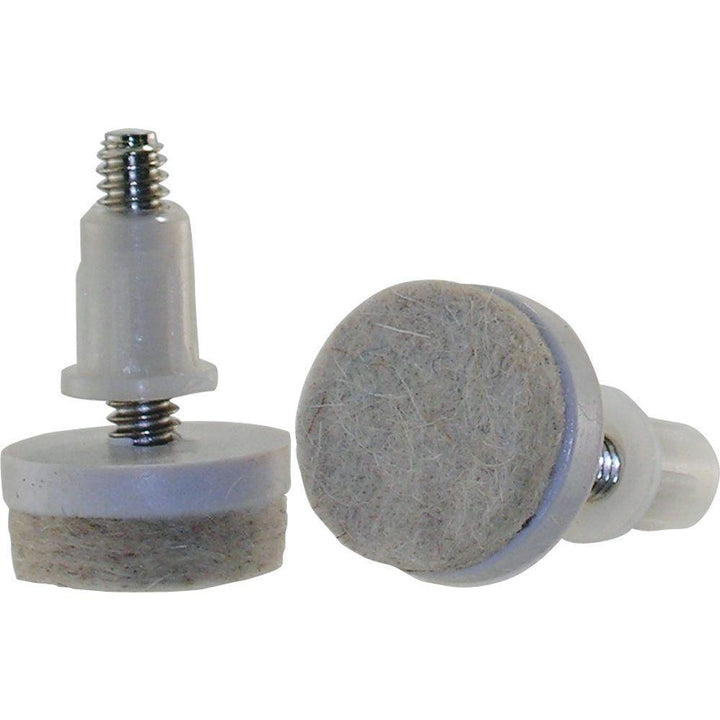 1 in. Threaded Stem Furniture Glides with Felt Base (4 per Pack)