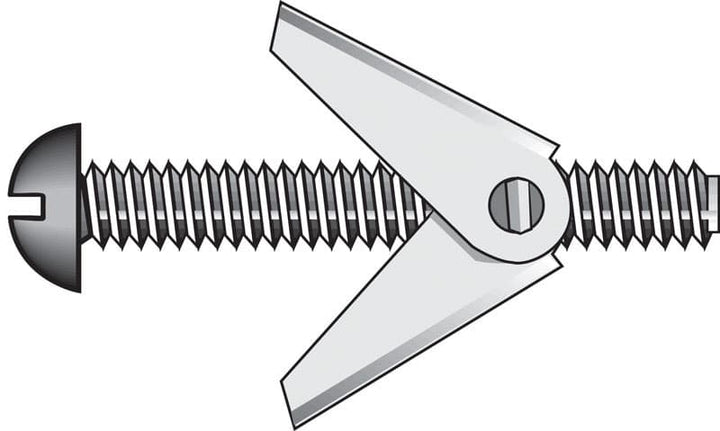 Hillman 1/8 in. Diameter x 2 in. Length Truss Head Steel Toggle Bolts, 50-Pack
