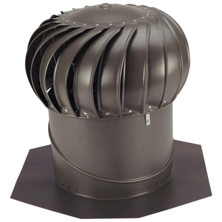 14 in. Weathered Bronze Aluminum Internally Braced Whirlybird Wind Turbine - Super Arbor