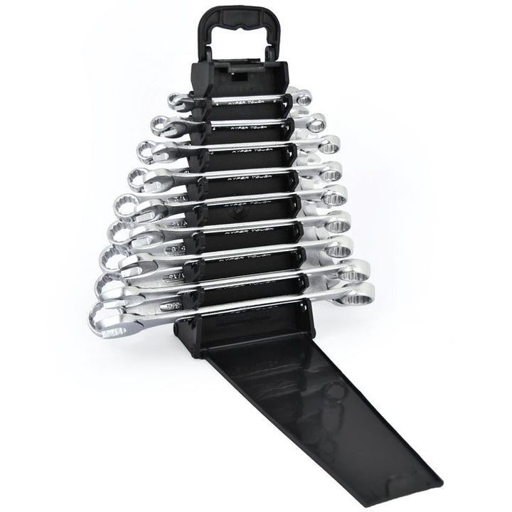 Hyper Tough 18-Piece Combination Wrench Set, Metric & SAE