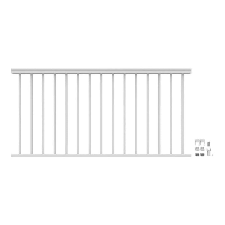 Barrette Outdoor Living VersaRail Classic 6 ft. x 36 in. White Aluminum Rail Level Kit