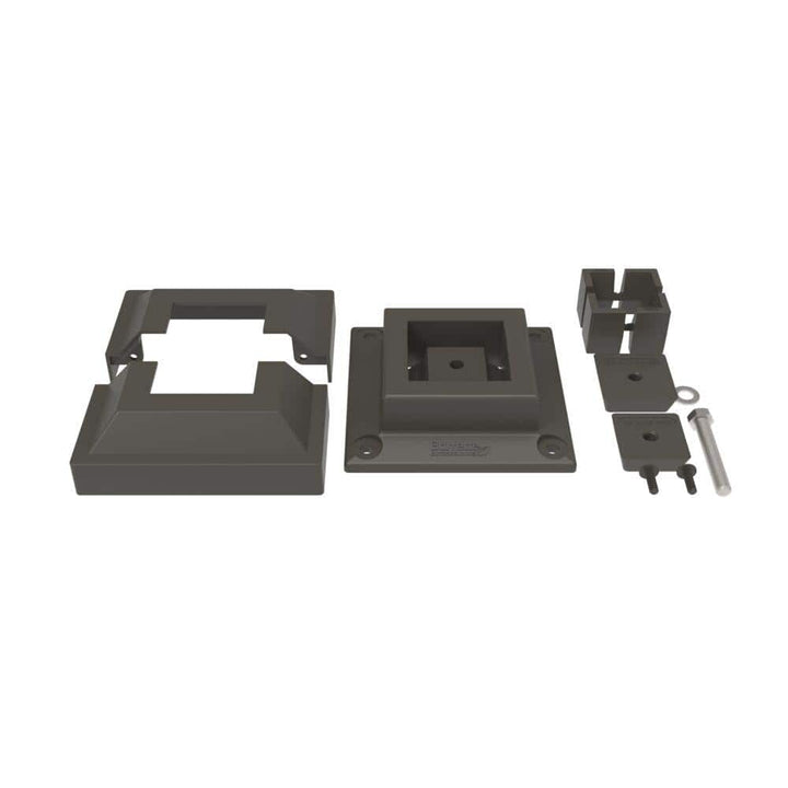 Barrette Outdoor Living 2-1/2 in. Metallic Pewter Surface Mount