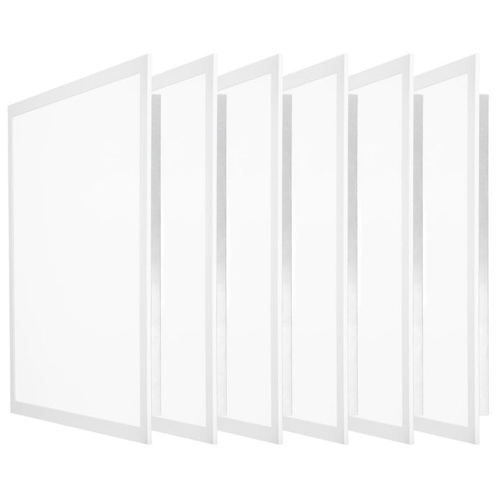 2 ft. x 2 ft. White Integrated LED Dimmable Back Lit Panel 5000K (6-Pack) - Super Arbor