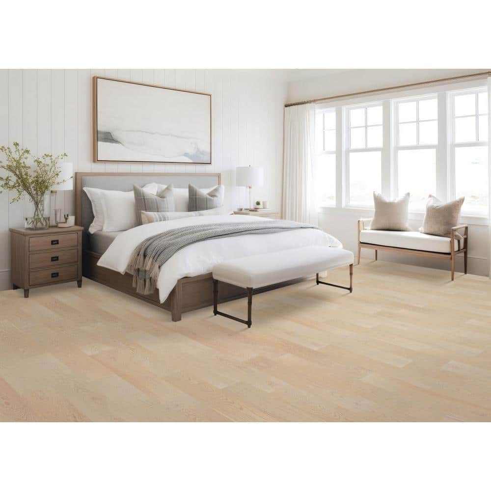 Mohawk Jupiter Moon Beachwood Oak 0.5 in. T x 7 in. W Wirebrushed Engineered Hardwood Flooring (35.05 sq. ft./case)