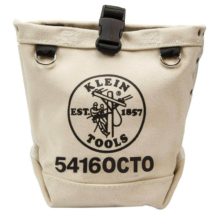 Klein Tools 9.5 in. Bull-Pin & Canvas Bolt Tool Bag with Connection Points, Model 5416OCTO