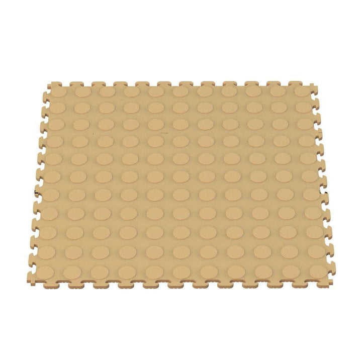 Norsk Multi-Purpose 18.3 in. x 18.3 in. Beige PVC Garage Flooring Tile with Raised Coin Pattern (6-Pieces)