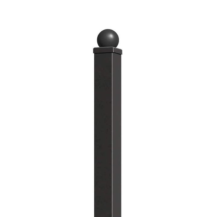 ALEKO Fence Post for 5.5 x 5 Ft. DIY Fence Kits - 7.3 Ft. - Black