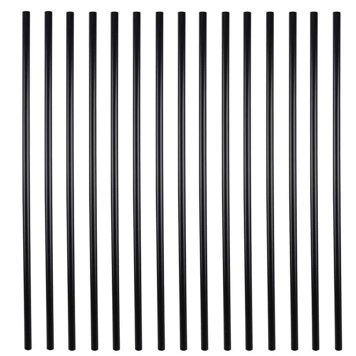 Angel Sar 29 in. Black Myard Classic Hollow Round Iron Deck Balusters for Deck Railing Porch (50-Pack)