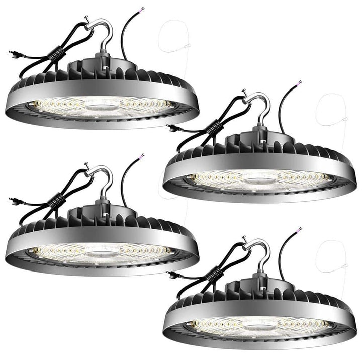 bulbeats 400-Watt LED High Bay Light 60000LM High Bay LED Shop Lights AC100-277V Commercial Bay Lighting for Warehouse (4-Pack)