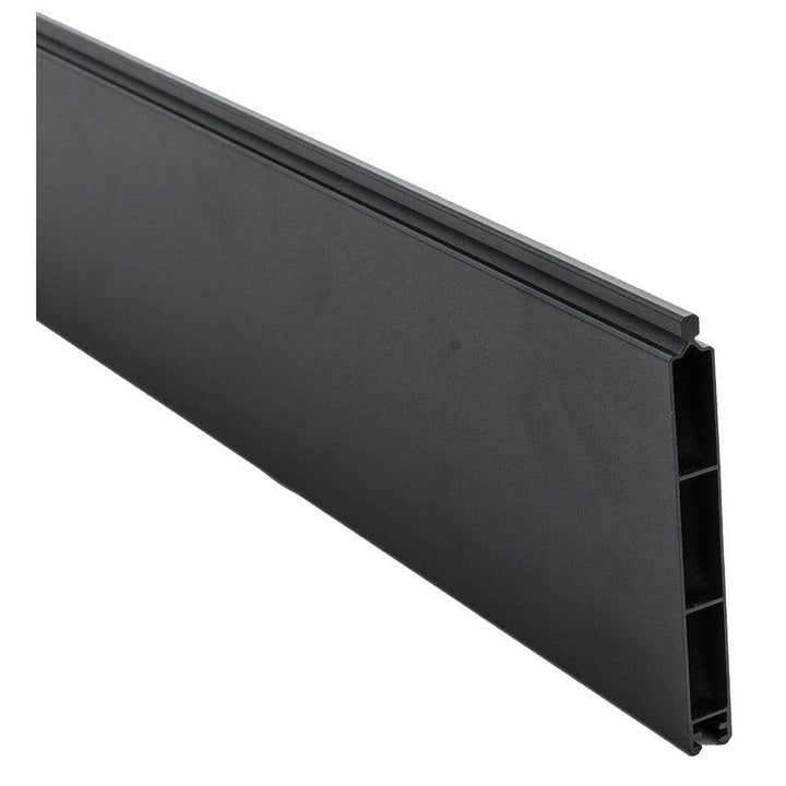 EuroFence 0.41 ft. x 5.91 ft. Euro Style Black Aluminum Metal Fence Panel