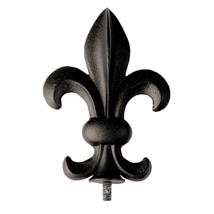 Fence Armor 4 in. x 4 in. Metal Cast Fleur de lis Post Cap Finial