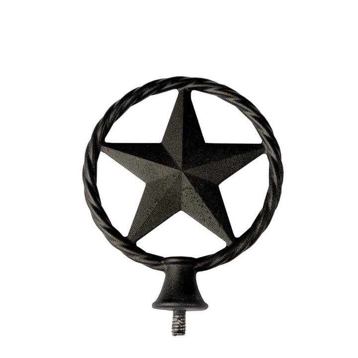 Fence Armor 4 in. x 4 in. Metal Cast Texas Lasso Star Post Cap Finial