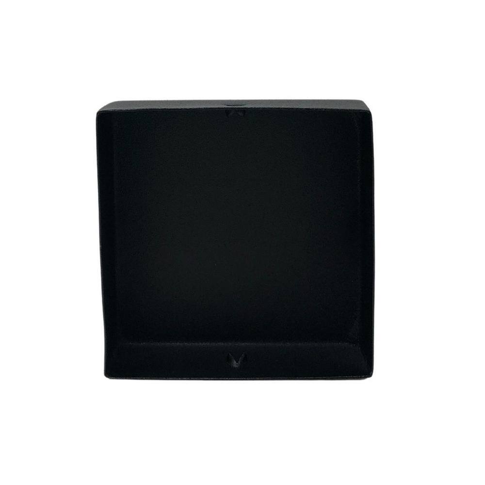 NUVO IRON Eazy-Cap 4 in. x 4 in. Black Galvanized Steel Modern Low-Profile Flat Top Post Cap (Pack of 24)