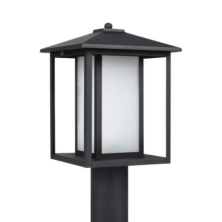 Hunnington 1-Light Outdoor Black Post Light
