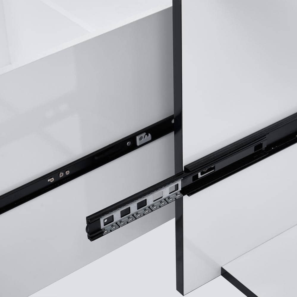 Glacier Bay 24 in. Stainless Steel Laundry Sink & Black Cabinet with Faucet