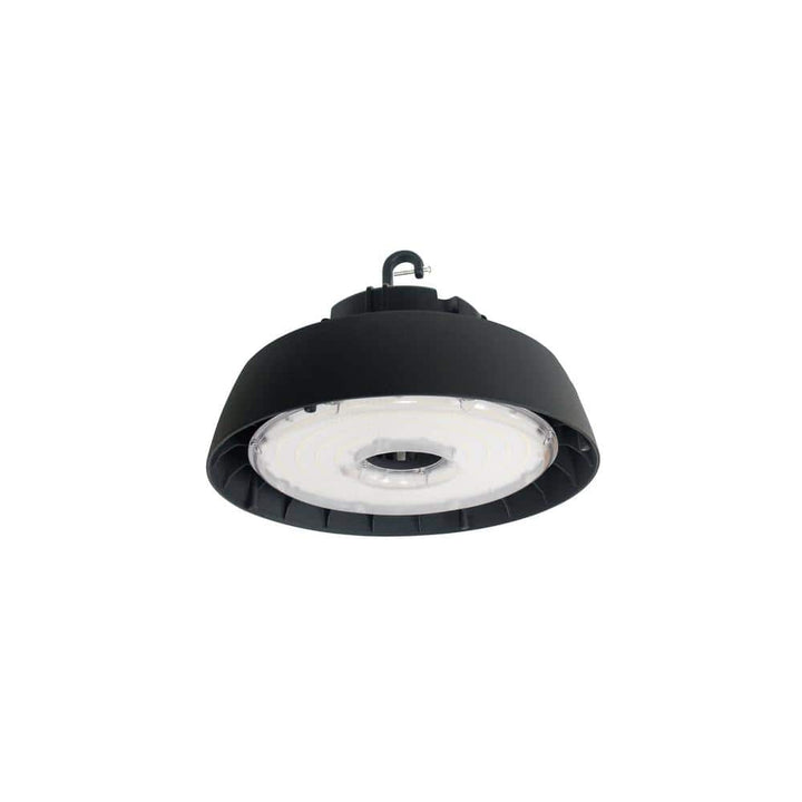 HALCO LIGHTING TECHNOLOGIES 600-Watt Equivalent 200-Watt Black Integrated LED Round High Bay UFO Light Fixture Cool White