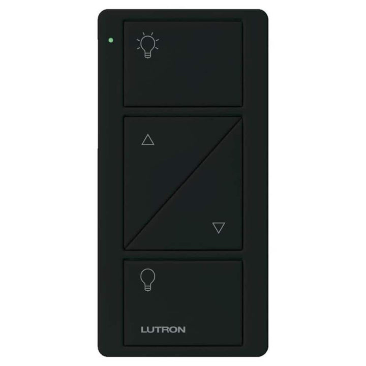 Lutron Pico Smart Remote (2-Button with Raise/Lower) for Caseta Smart Dimmer Switch, Black (PJ2-2BRL-GBL-L01)