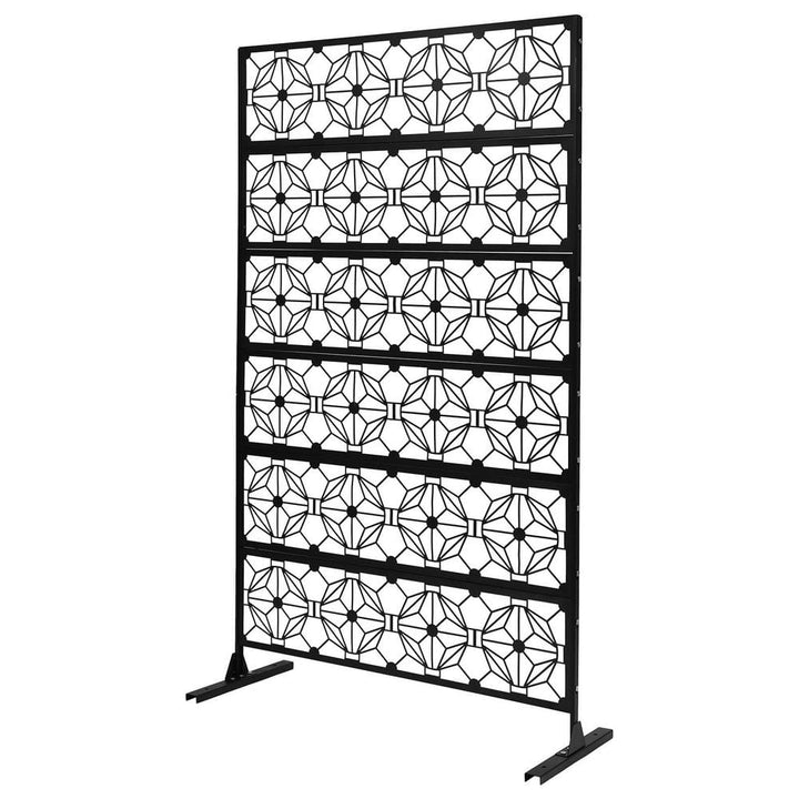 Outdoor Privacy Screens and Panels for Patio Metal Privacy Fence Screen with Freestanding Decorative Room Divider
