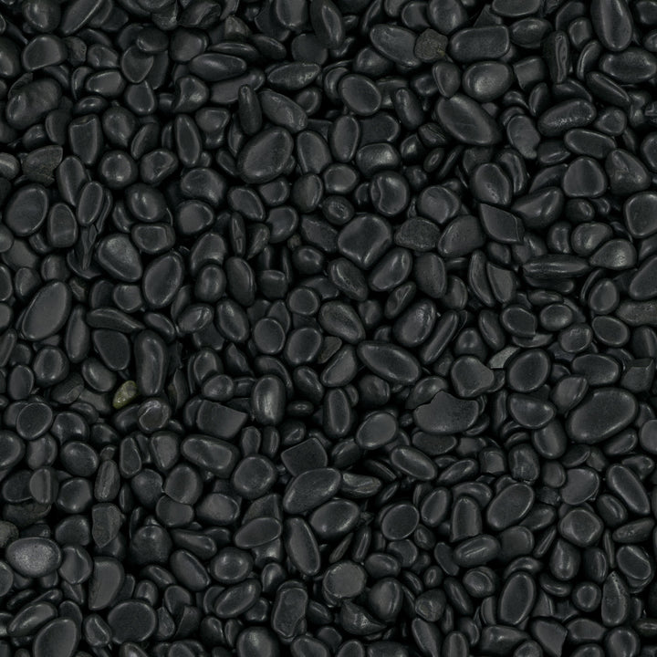 MSI Black Polished Beach Pebbles, 1–2 in., 0.5 cu. ft., 40 lb Bag (28 Bags per Pallet)