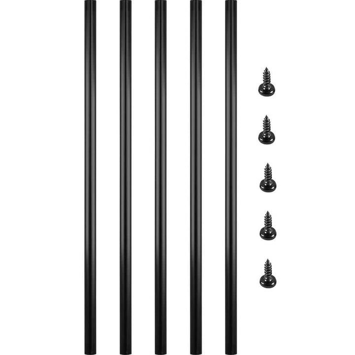 SKYSHALO Deck Balusters 101 Pack Metal Deck Spindles, 26 in. x 0.75 in. Staircase Baluster Circle Baluster for Outdoor