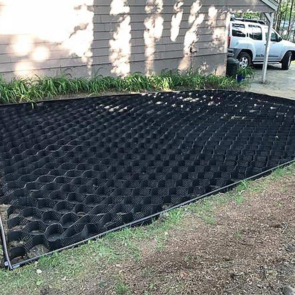 SVOPES Gravel Grid 9 ft. W x 17 ft. L x 2 in. H Geocell Ground Grid 1885LBS Per Sq Patio Plastic Grid Paver for Slope Driveways