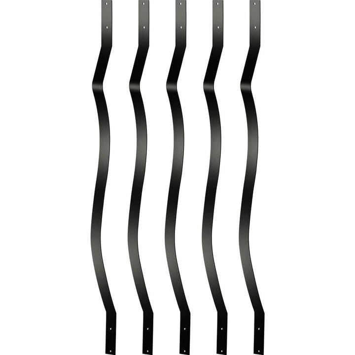 VEVOR 29.5 in. x 1 in. Deck Balusters Staircase Baluster Aluminum Alloy Deck Rail Metal Spindles for Outdoor (61-Pack)