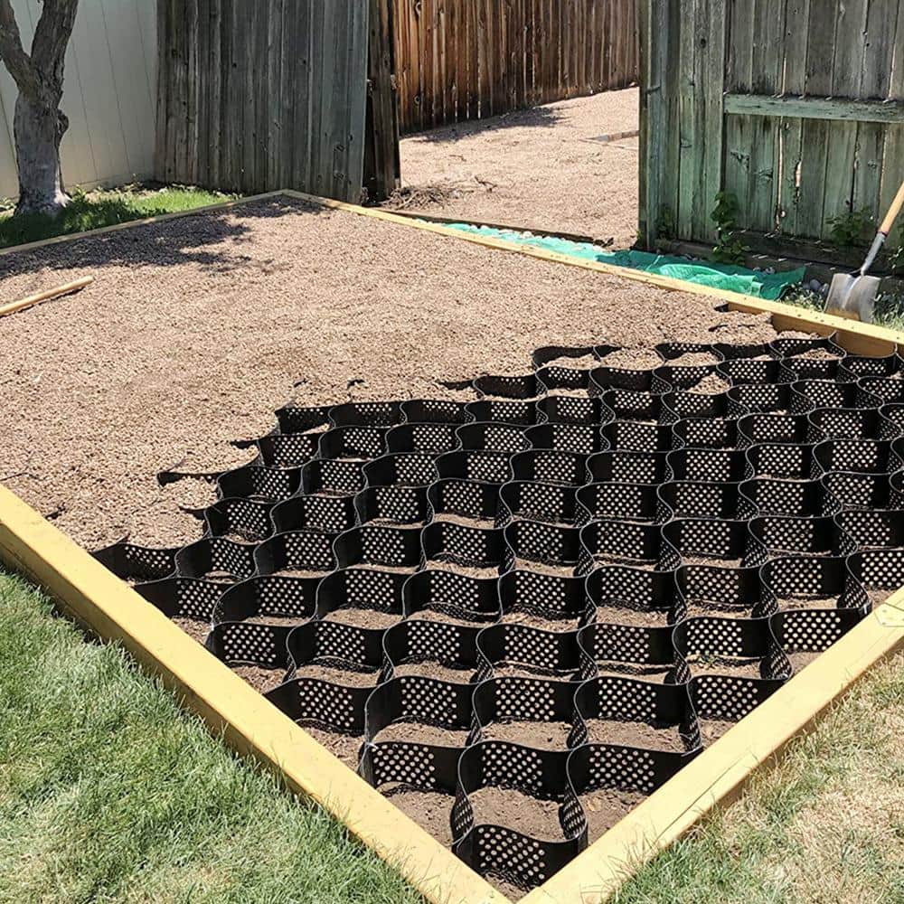 VEVOR Geocell Ground Grid 25 ft. x 9.5 ft. x 3 in. Geo Grid Driveway 108 sq. ft. Ground Grid Paver for Landscaping