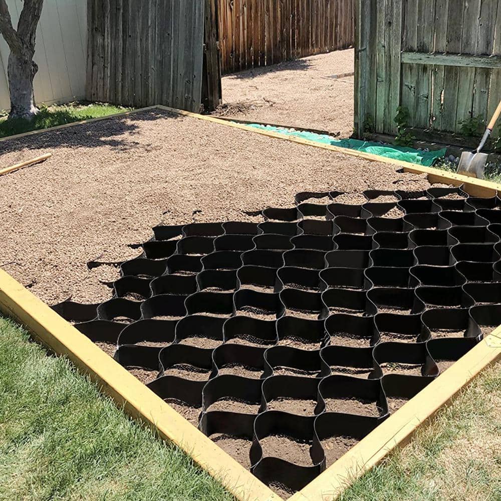 VEVOR Gravel Grid 9 ft. W x 17 ft. L x 2 in. H Geocell Ground Grid 1885 LBS Per Sq Patio Ground Grid Paver for Slope Driveways