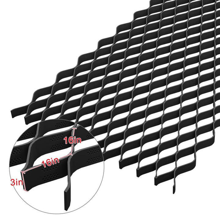 Wellco 10 ft. x 16.5 ft. x 3 in. L Series Plastic Ground Geo Grid Driveway Ground Pavers Geocell