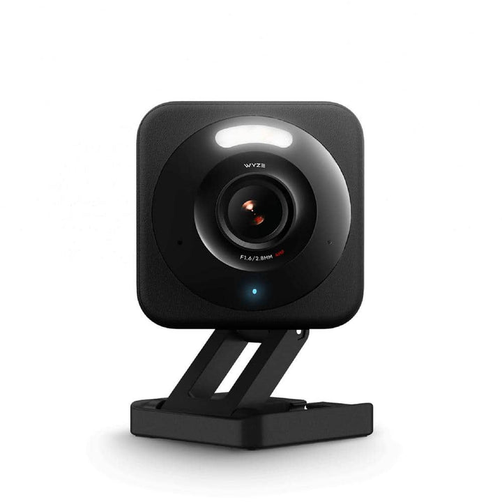 Wyze Cam v4 Wi-Fi 2.5K QHD Indoor/Outdoor Plug-In Smart Home Security Camera, Color Night Vision, 2-Way Audio (Black)