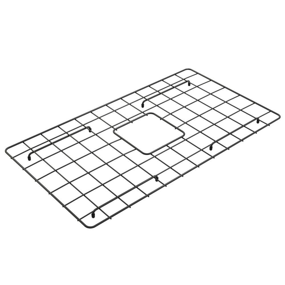BOCCHI Matte Black Bottom Sink Grid for Classico & Aderci Sinks