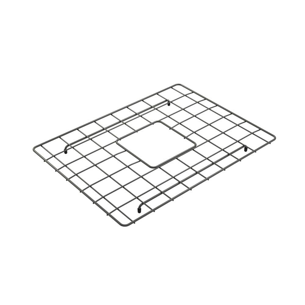 BOCCHI 19.75" x 14.6" Gun Metal Bottom Grid for 24" Single Bowl Sink