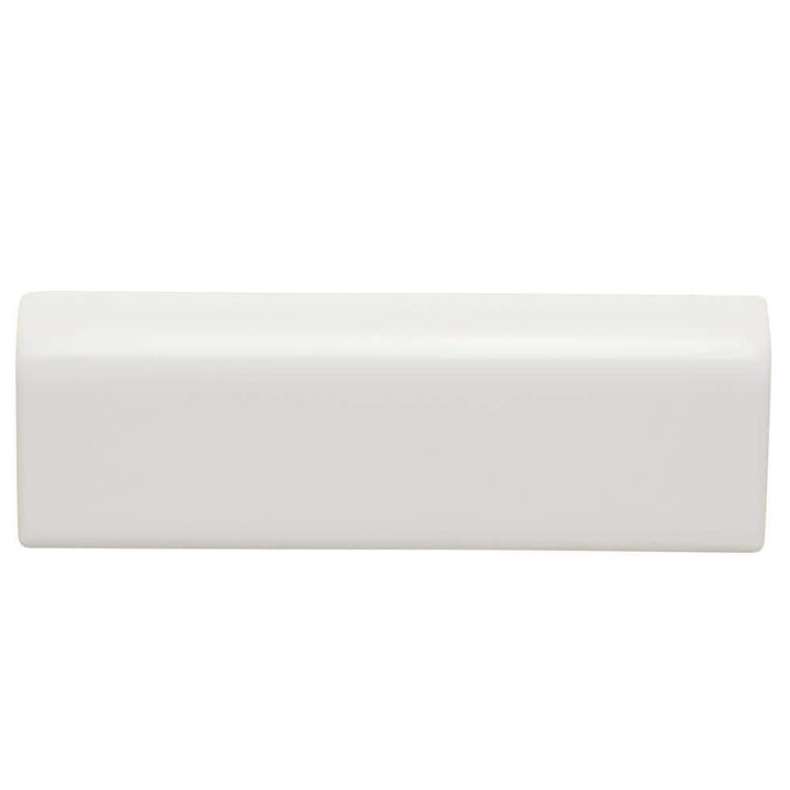 Daltile Restore Bright White 2 in. x 6 in. Ceramic Bullnose Wall Trim (0.08 sq. ft. per Piece)