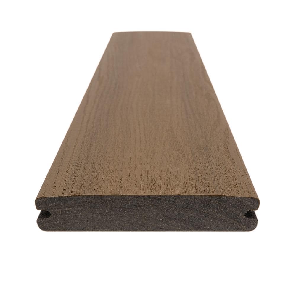 MoistureShield Meridian CoolDeck Shoreside 1 in. x 5.4 in. x 20 ft. Groove Capped Composite Decking 10-Piece H-Pack