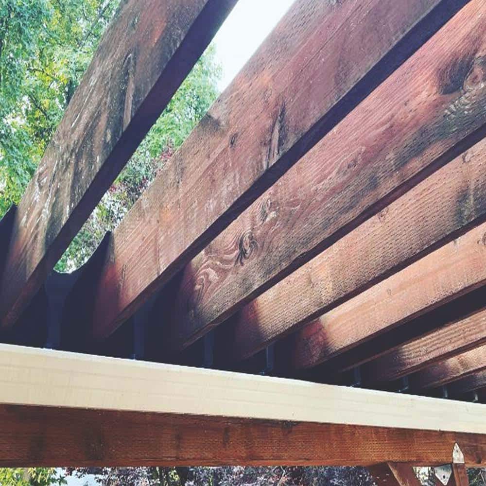 2 in. x 8 in. x 10 ft. #2 and Better S4S Pressure-Treated Hem-Fir Brown Tone Stained Ground Contact Lumber