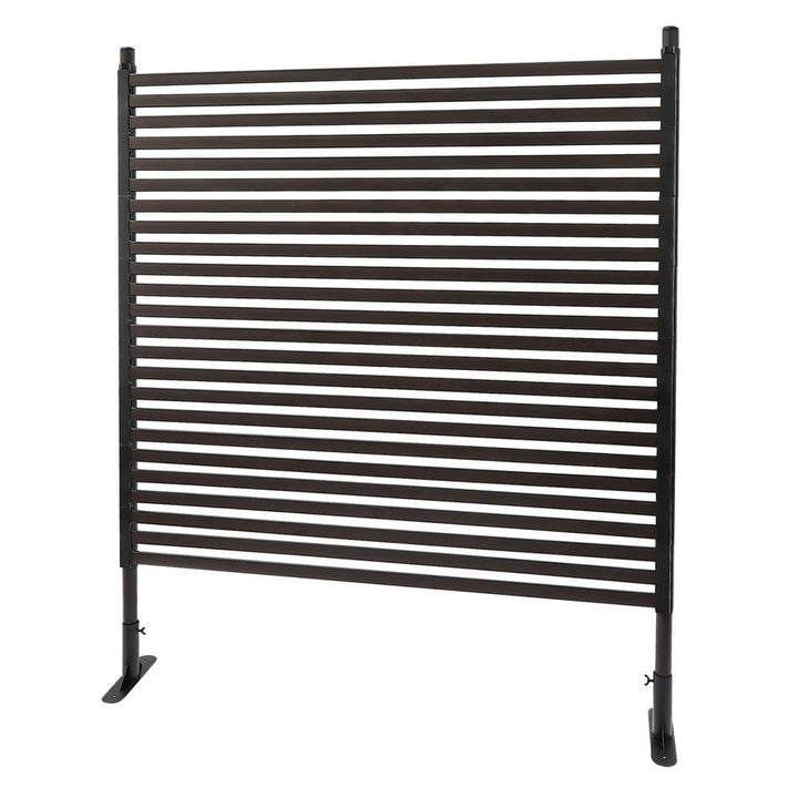 YIYIBYUS 4.92 ft. x 3.94 ft. Outdoor Metal Steel Freestanding Privacy Fence Screen Patio Garden Decorative Fence