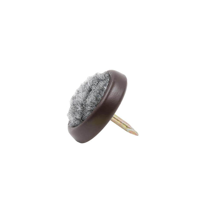 1 in. Brown Nail-On Glide with Carpet (4-Pack)