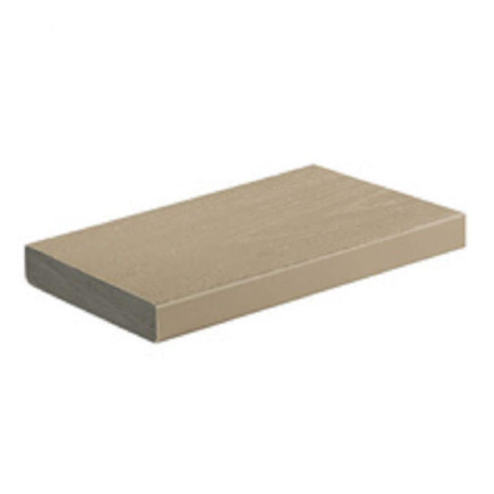 TimberTech Advanced PVC Harvest 1 in. x 6 in. x 1 ft. Square Brownstone PVC Sample (Actual: 1 in. x 5 1/2 in. x 1 ft)