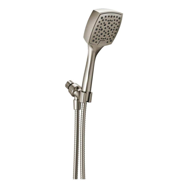 Delta Everly 4-Spray 4.4 in. Single Wall Mount Handheld Shower Head with 72 in. Metal Hose in Brushed Nickel