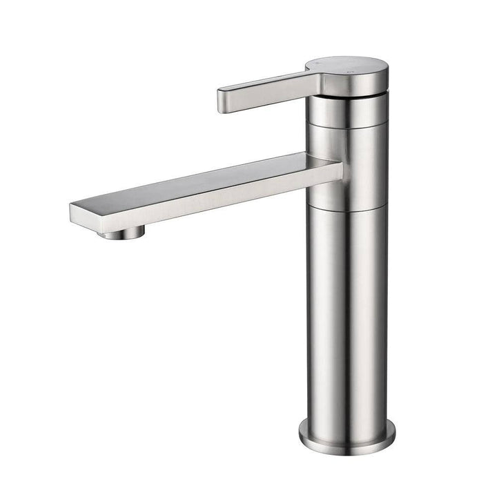 Lukvuzo Brushed Nickel Single Handle Bathroom Sink Faucet