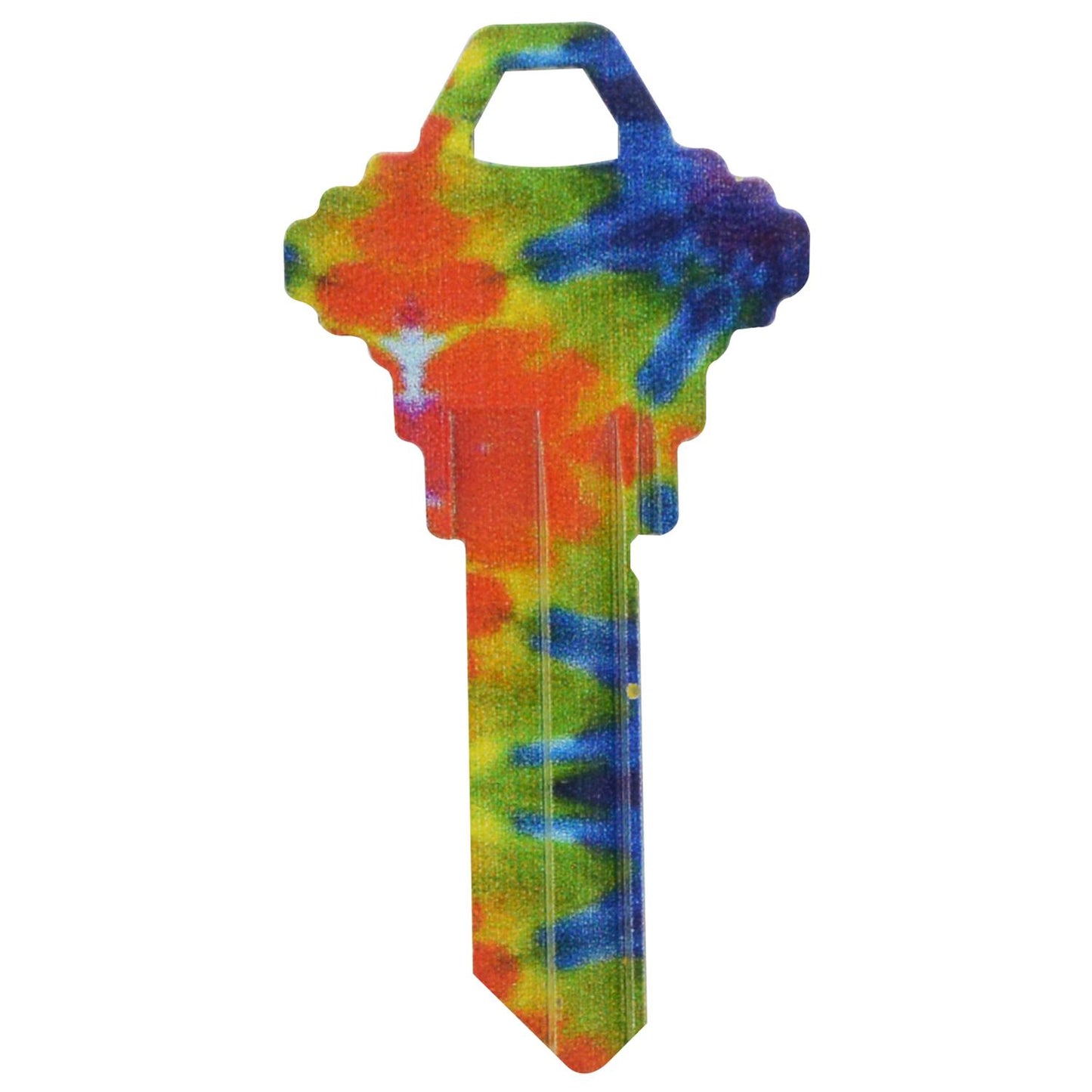 Hillman Wackey Tie Dyed House/Office Universal Key Blank, Single (SC1/68)