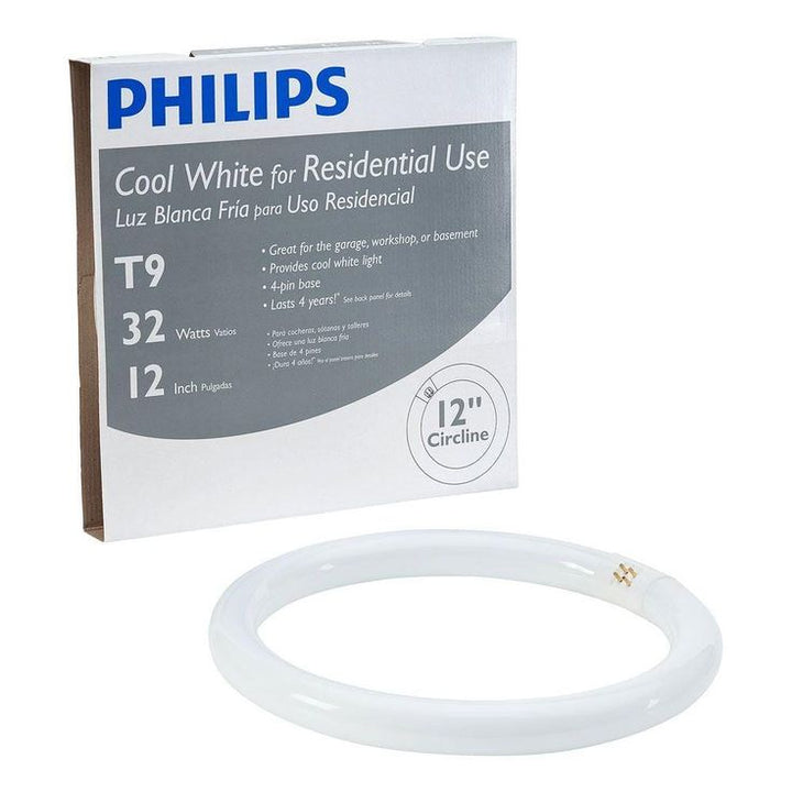 32-Watt 12 in. Linear T9 Fluorescent Tube Light Bulb Cool White (4100K) Circline