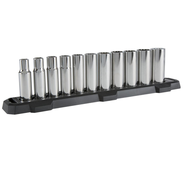 Craftsman 1/2 in. Drive SAE 12 Point Deep Socket Set, 11 pc